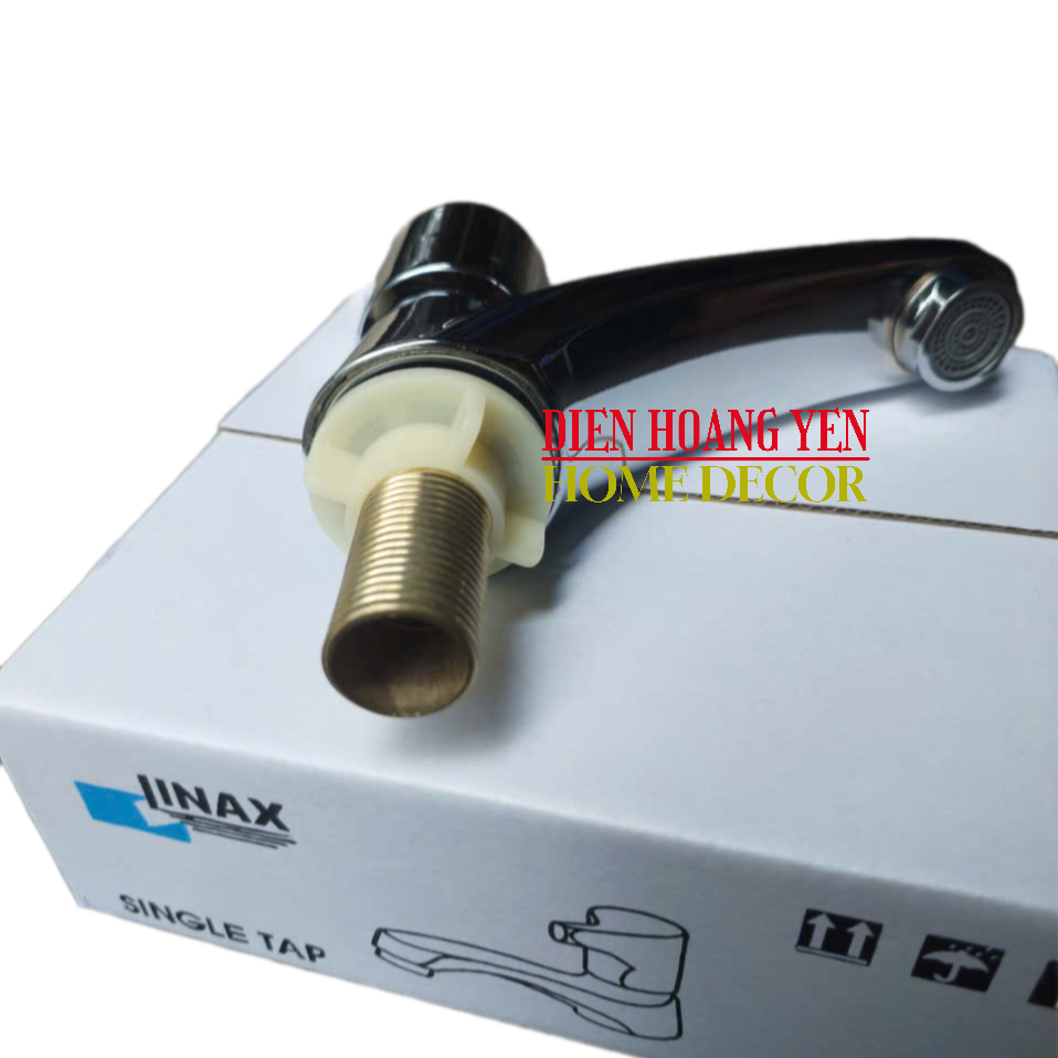 vòi lavabo lạnh gắn chậu rửa mặt đồng thau mạ crom dễ thay thế