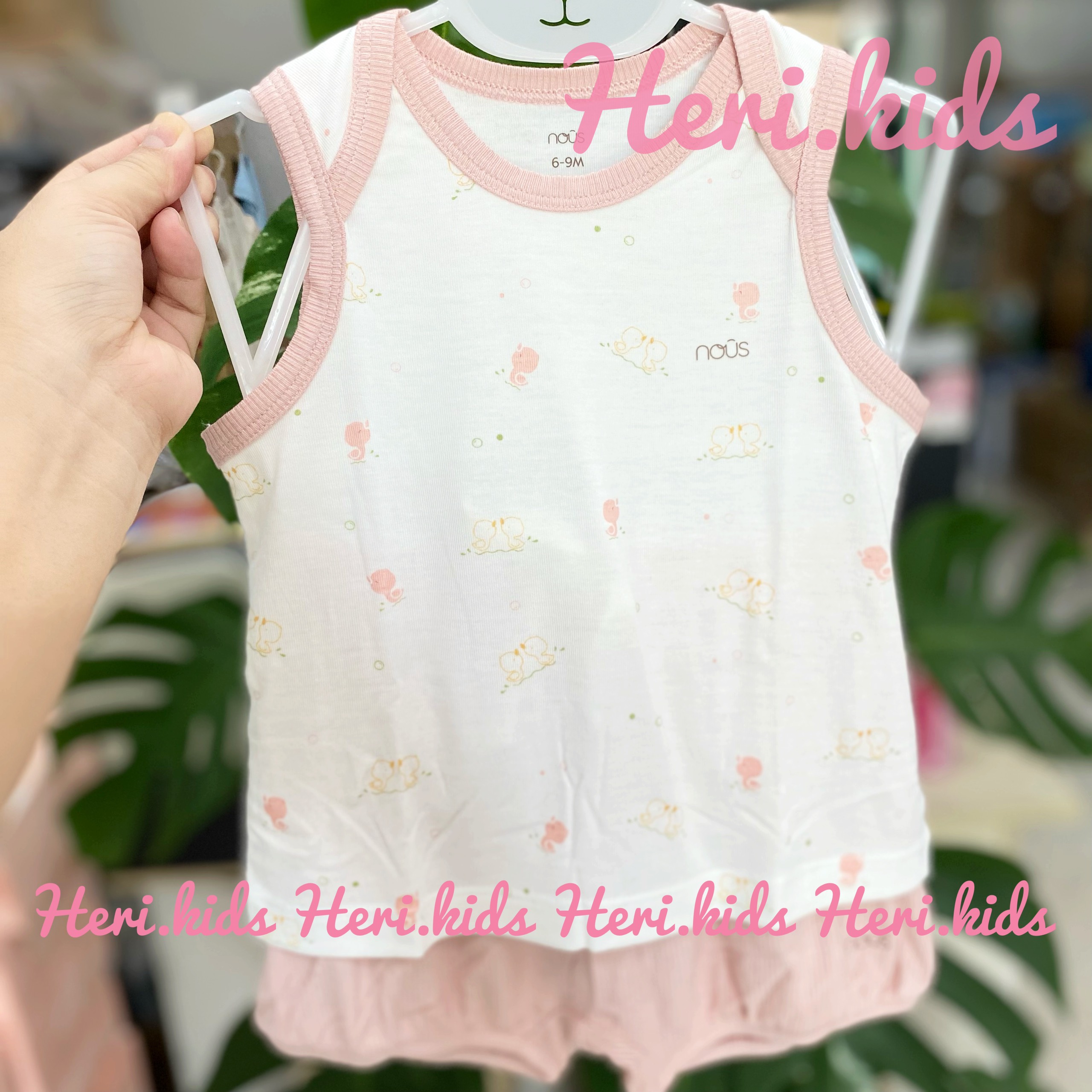 Bộ ba lỗ Nous cho bé 6m - 24m