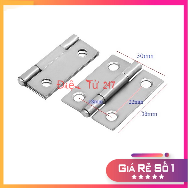 Combo 2 Cặp Bản Lề Lá Inox 38mm