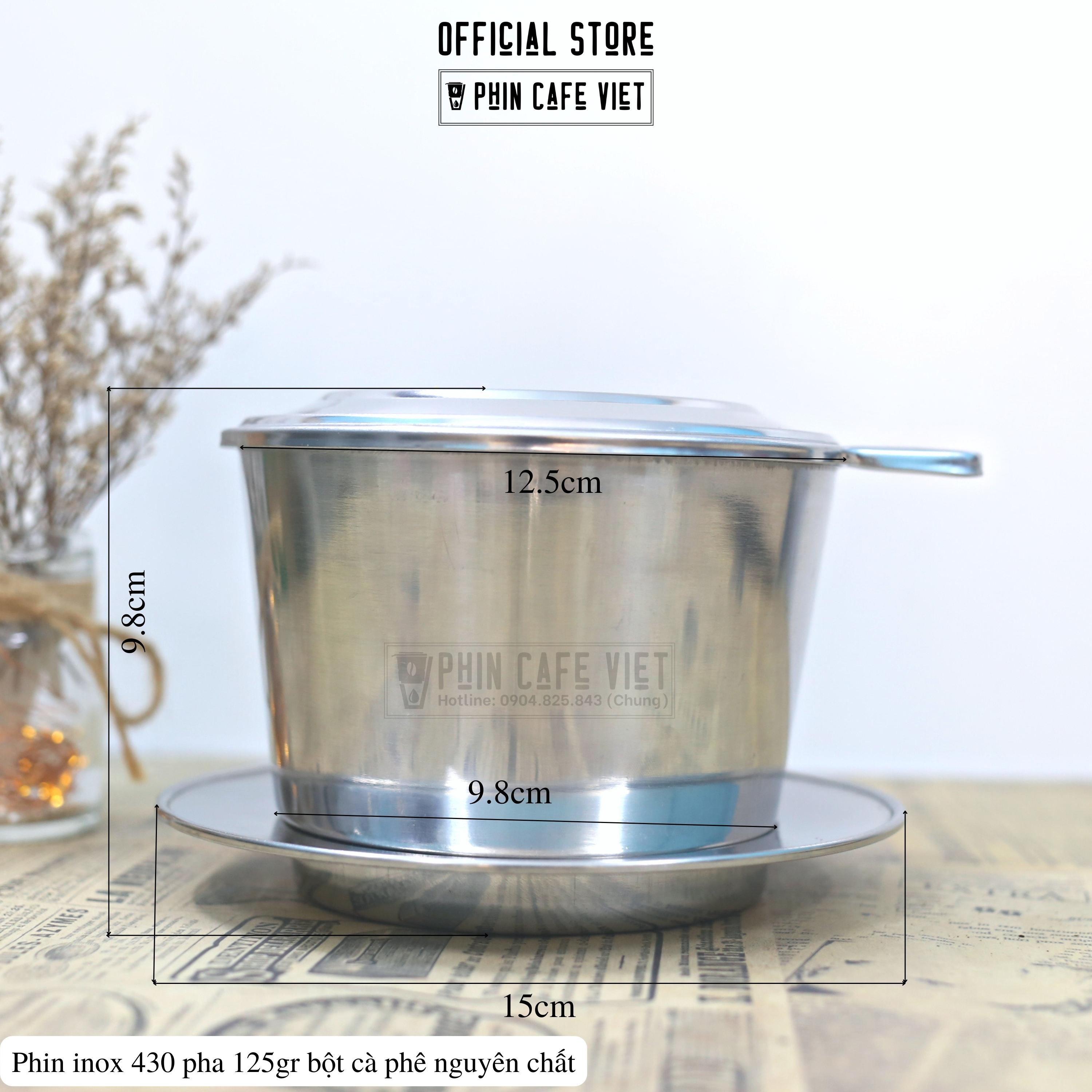 Phin cà phê inox loại to pha 125gr