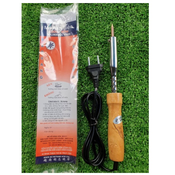 Mỏ hàn điện cán gỗ cao cấp 60W 80W - Bá Quang