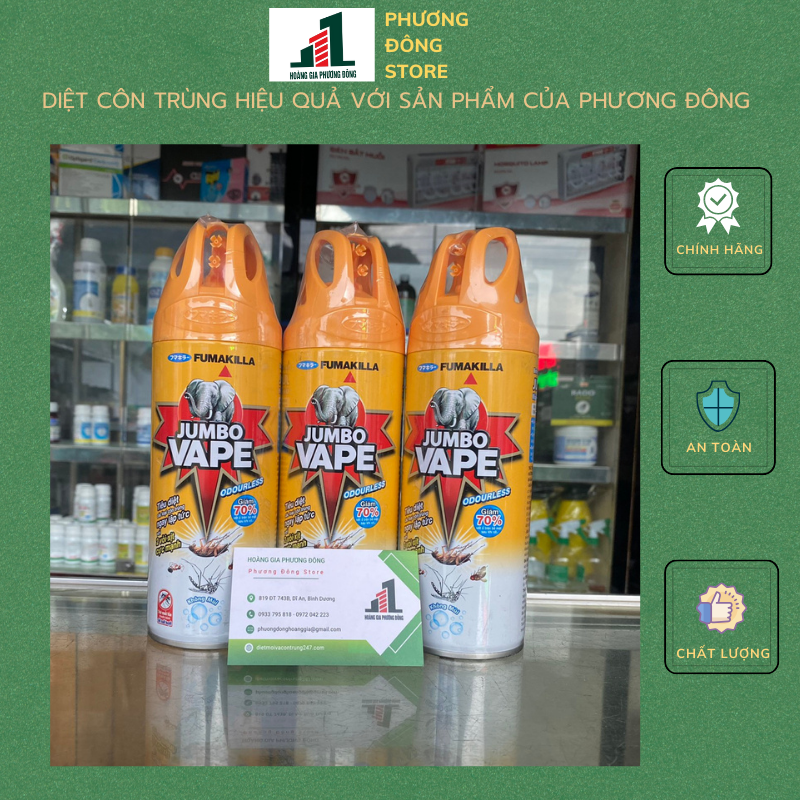 Bình xịt muỗi và côn trùng  jumbo (Chai 300ml)