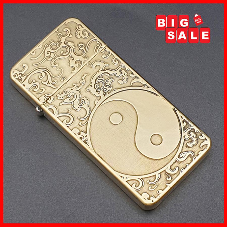 {HOT} Hộp Quẹt Bật Lửa Siêu Mỏng ZC5-5 Dùng Xăng Đá , Thiết Kế Nhỏ Gọn Độc Đáo