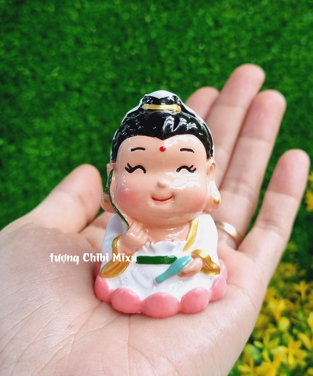 [HCM]Tượng chibi Quan Âm Bồ Tát size 6cm