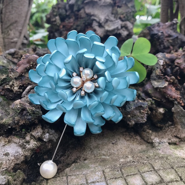 Hoa Cúc Cài Áo Dạ/Áo Dài/Vest [HANN HANDMADE - Hoa cài áo, phụ kiện thời trang sỉ]