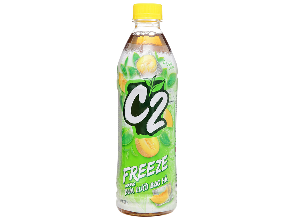 Combo 2 Chai C2 Hồng Trà Đào Chai 455ml