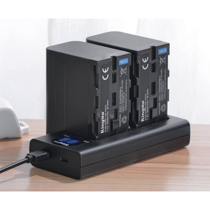 [HCM]Sạc đôi Kingma for Sony NP-F970/F750/F550
