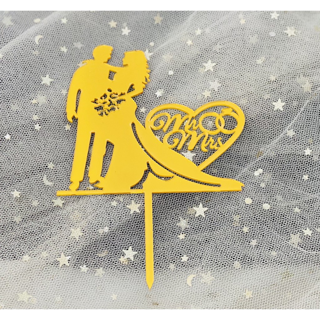 Que cắm Kỷ Niệm Ngày Cưới, Tình Nhân trang trí bánh rau câu, bánh kem