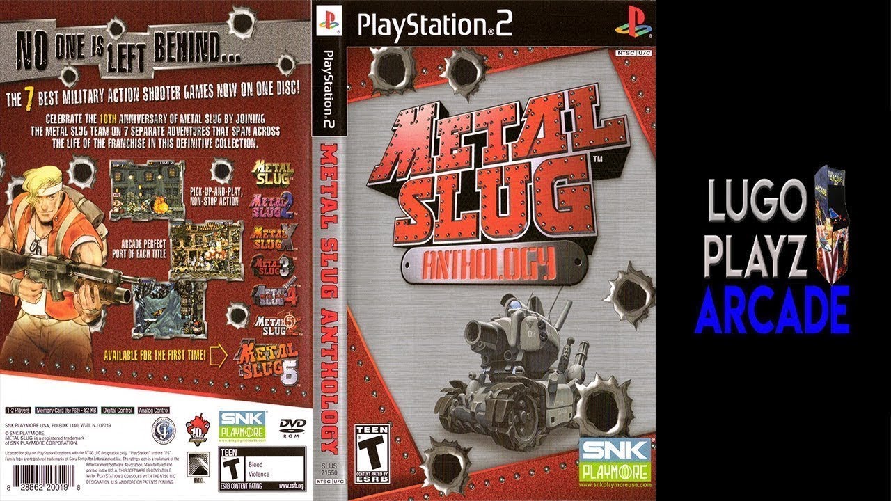 Game ps2 metal slug anthology
