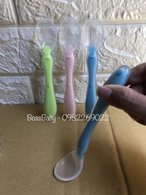 Thìa Silicone Ăn Dặm Bibo Cho Bé Từ 6M+