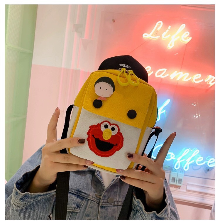 [HCM]Túi Đeo Chéo Hình Thú Angry Bird Form Đứng Hai Nút