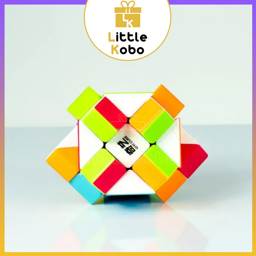 Rubik QiYi Fisher Cube Rubic Biến Thể Stickerless Đồ Chơi Trí Tuệ Trẻ Em Phát Triển Tư Duy Thông Minh - Little Kobo