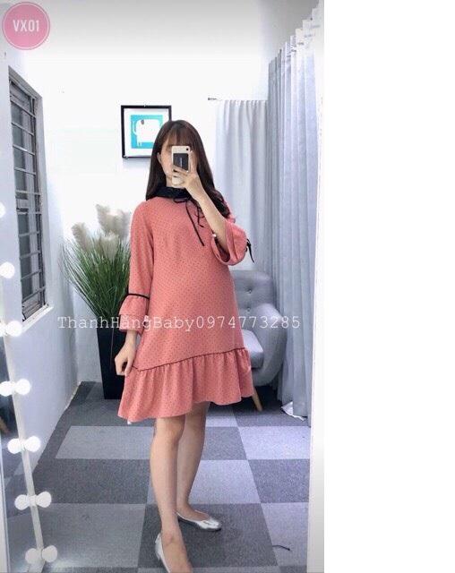 Váy bầu thu thiết kế đuôi cá