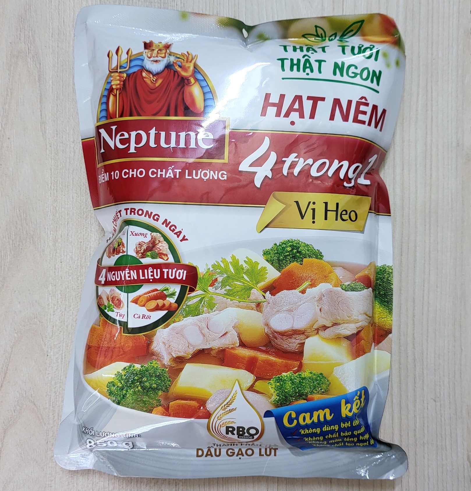 Neptune / đỏ hạt nêm 4 trong 1 vị heo pork seasoning