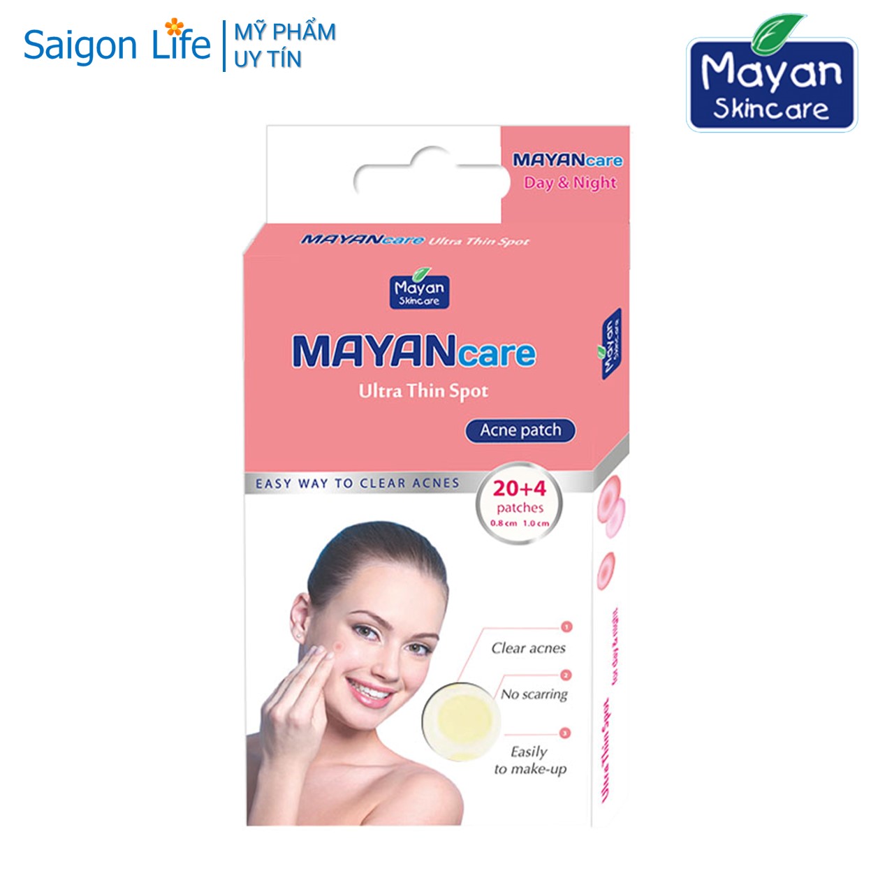 Miếng Dán Giảm Mụn Mayancare 24 Miếng