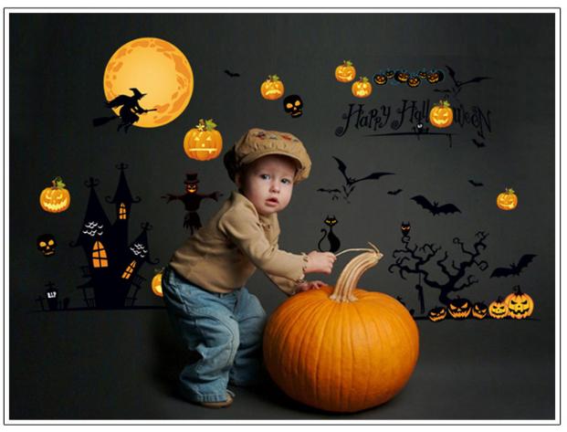 Decal trang trí lễ hội HALLOWEEN 02