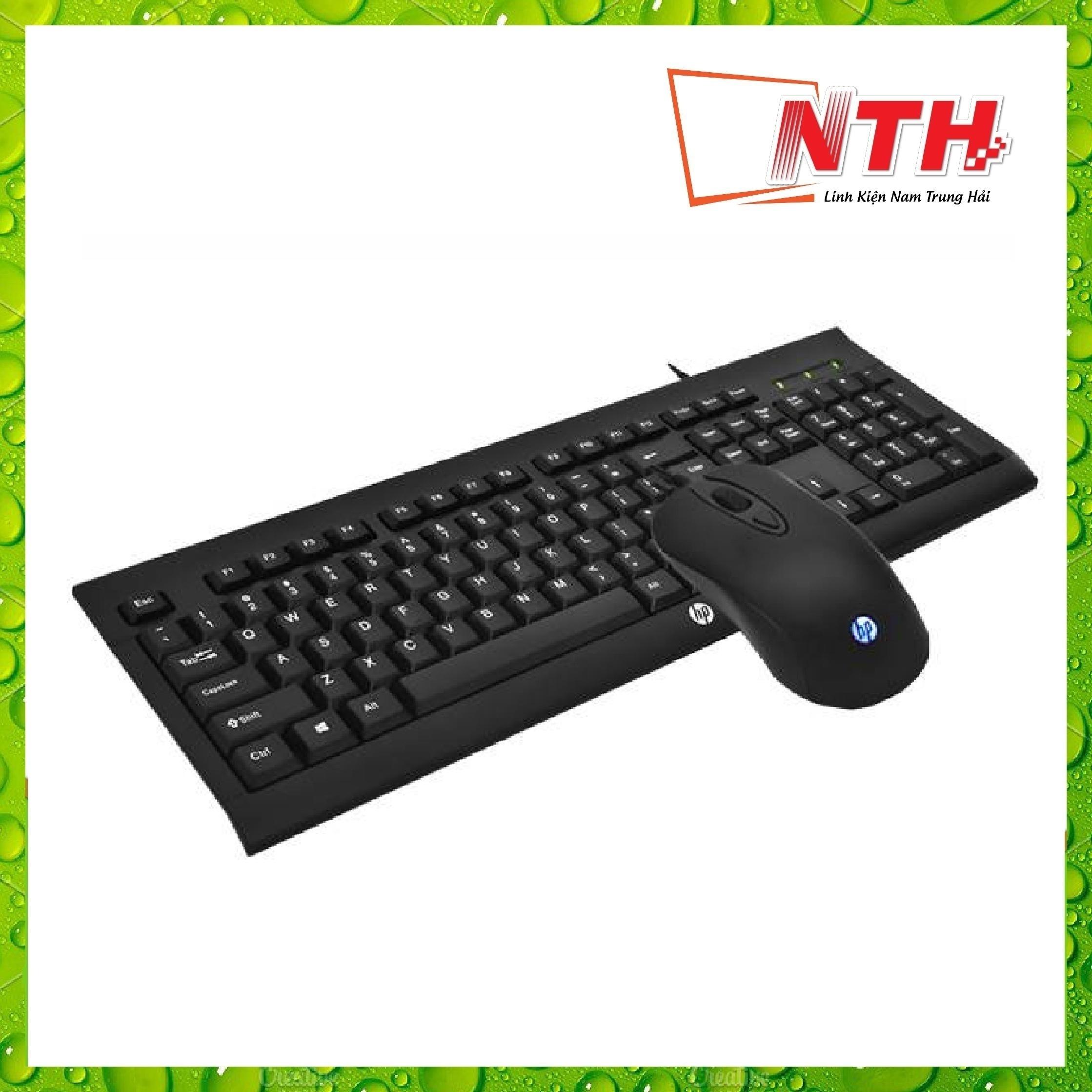 [HCM]Keyboad+Mouse HP KM 100 Đen  (USB)