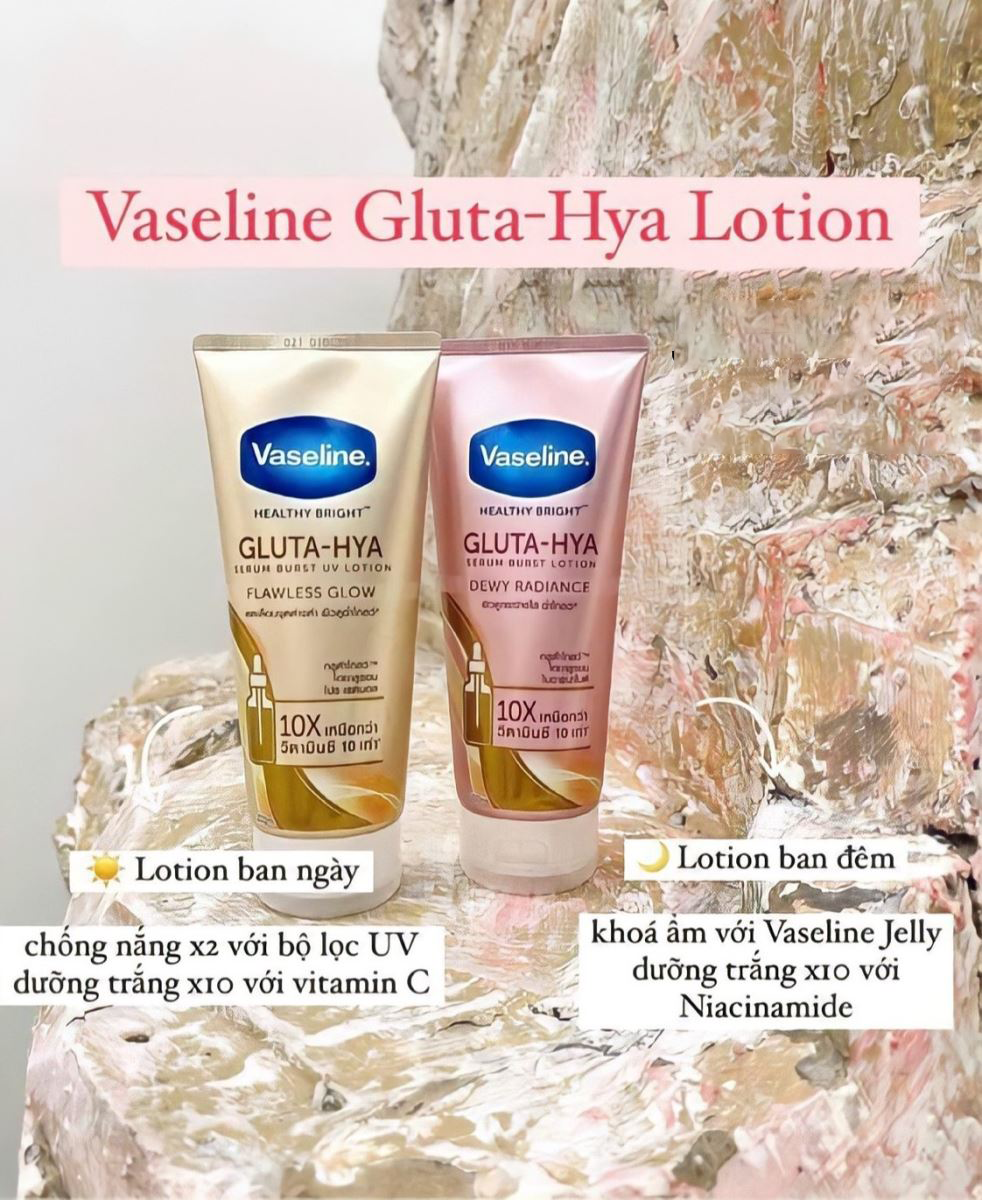 Sữa Dưỡng Thể Vaseline Healthy Bright Gluta Hya 300ml Thái Lan