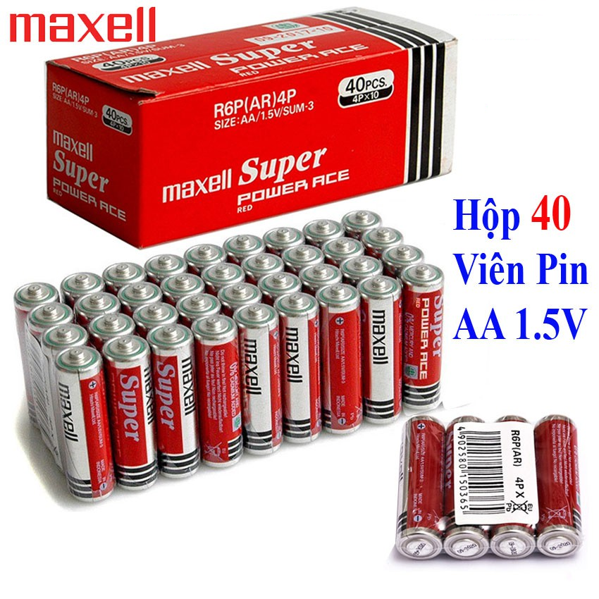 Hộp 40 viên pin tiểu 2A Maxell