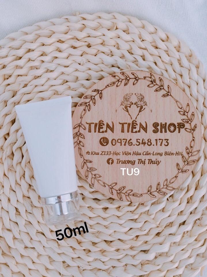 Tuýp nhựa trắng đục nắp trong 50ml, 100ml