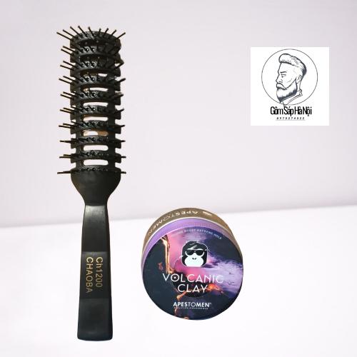 Combo 2 Gôm Xịt Tóc Luxuryuos + Buttrefly 320ml + Sáp Vuốt Tóc Volcanic Clay ( Nắp Nhôm) Tặng Lược