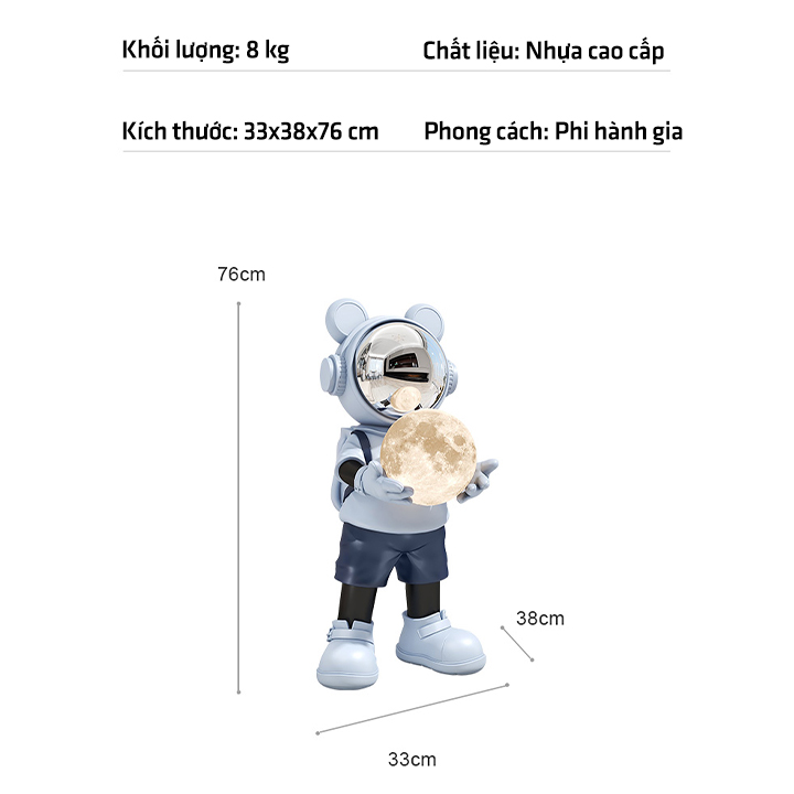 FREESHIP MAX- Mô hình decor phi hành gia có loa bluetooth