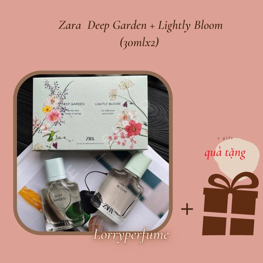 Set Nước Hoa Nữ Lightly Bloom +  Deep Garden EDP 30ml
