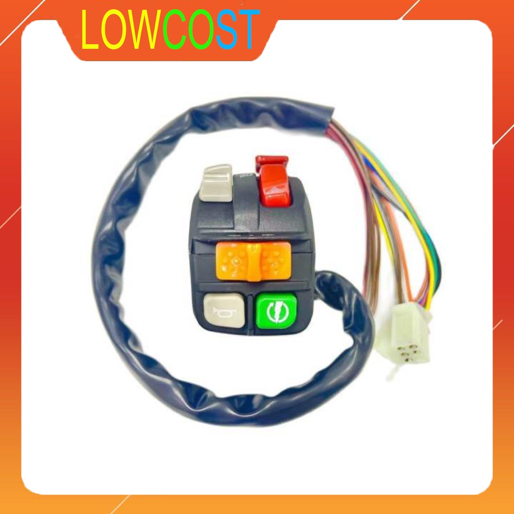 Bộ Cùm Công Tắc Độ Xe Máy HONEYWHEEL Cao Cấp Đầy Đủ Chức Năng Gắn Được Cho Nhiều Xe