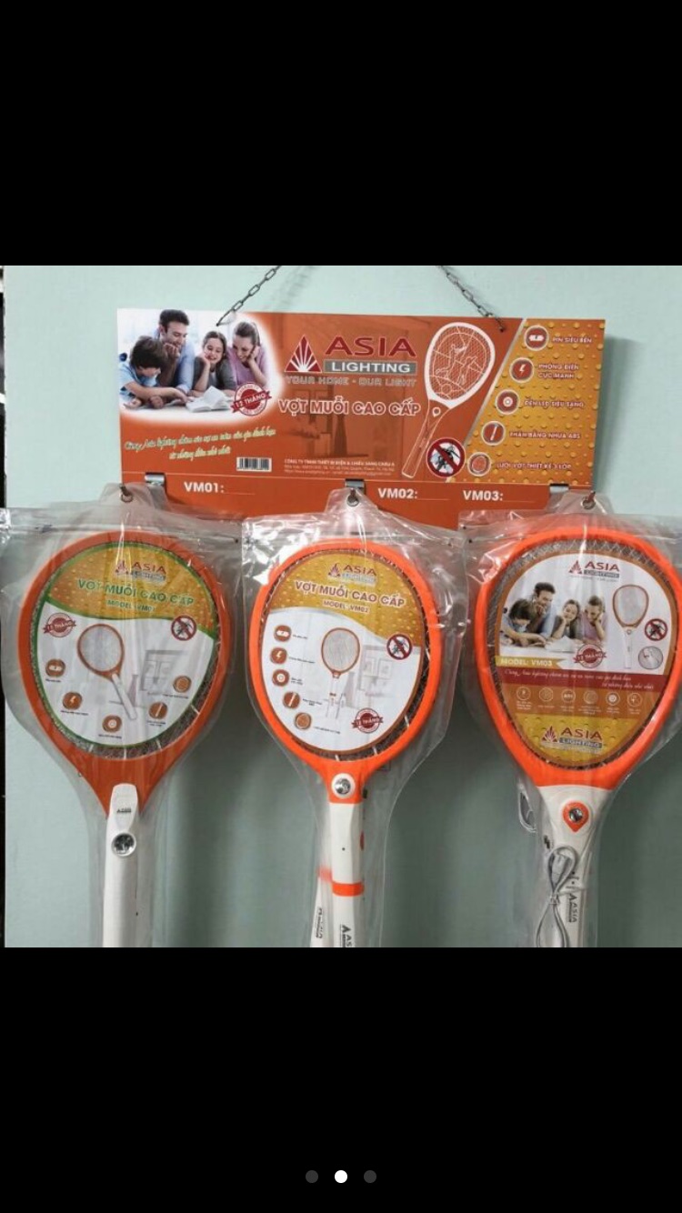 Vợt muỗi cao cấp ASIA VM03 dây sạc rời
