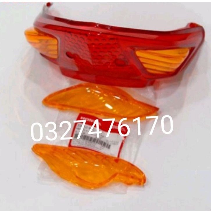 Bộ chụp võ đèn hậu xi nhan xe WAVE A, RS, S100 zin honda