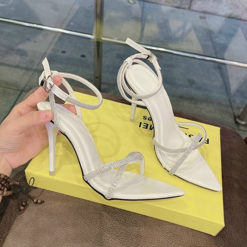 sandal cao gót nữ quai fun xoàn gót cao 9 phân