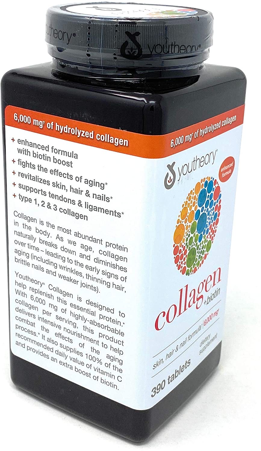 Collagen Biotin Youtheory 6000mg (390 Tablets)