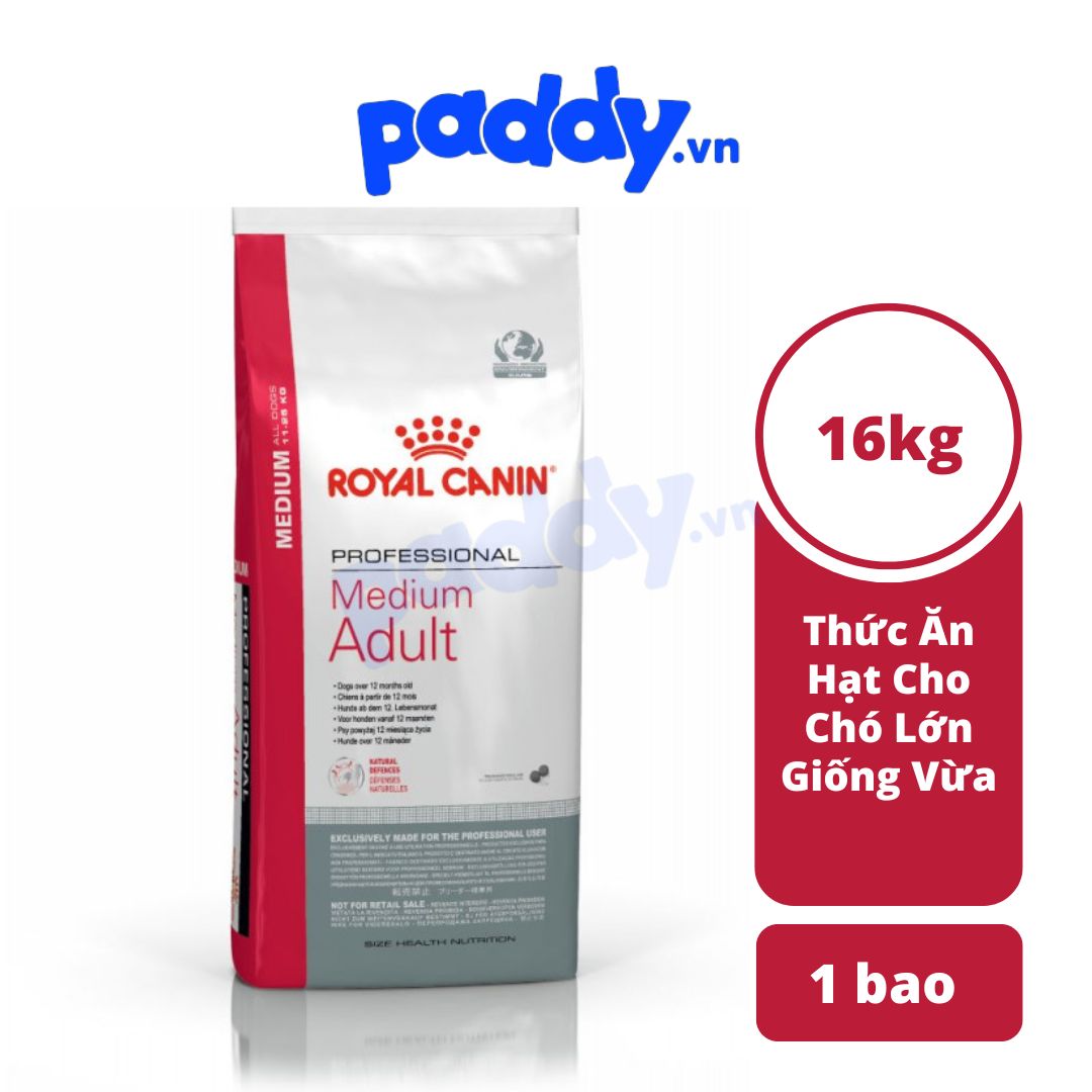 Thức Ăn Hạt Cho Chó Trưởng Thành Giống Vừa Royal Canin Medium Adult