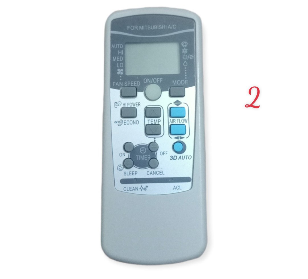 Điều khiển máy lạnh Mitsubishi nhiều loại / Remote máy lạnh Mitsubishi