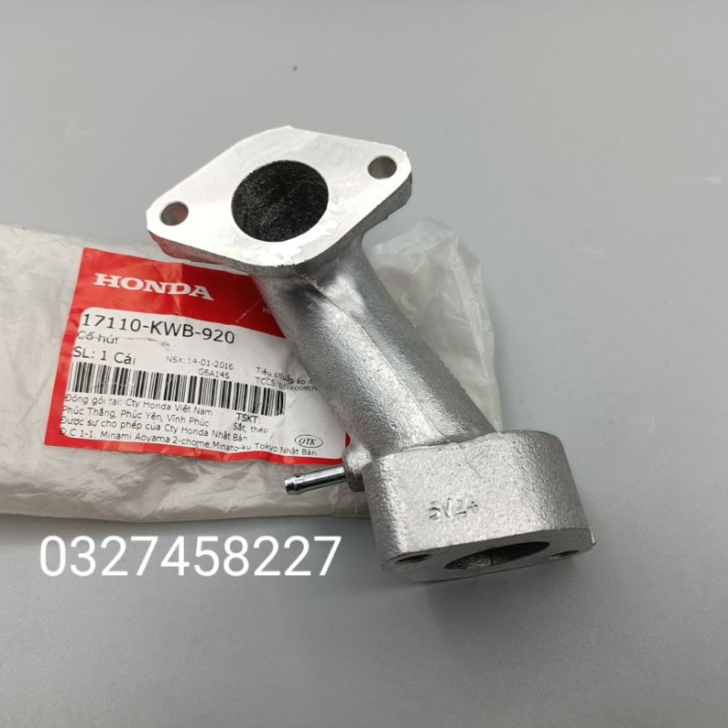 Họng co xăng, cổ hút bình xăng con xe WAVE S110, RSX zin Honda