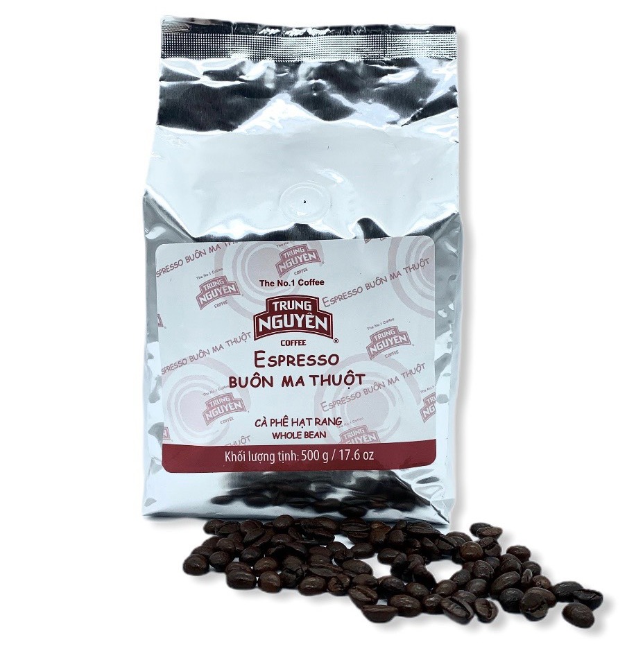 Cà phê hạt mộc Trung Nguyên Espresso( 500gam)