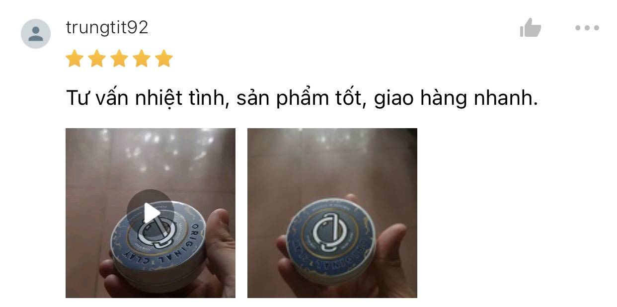 Sáp Vuốt Tóc Original Clay + Tặng quà