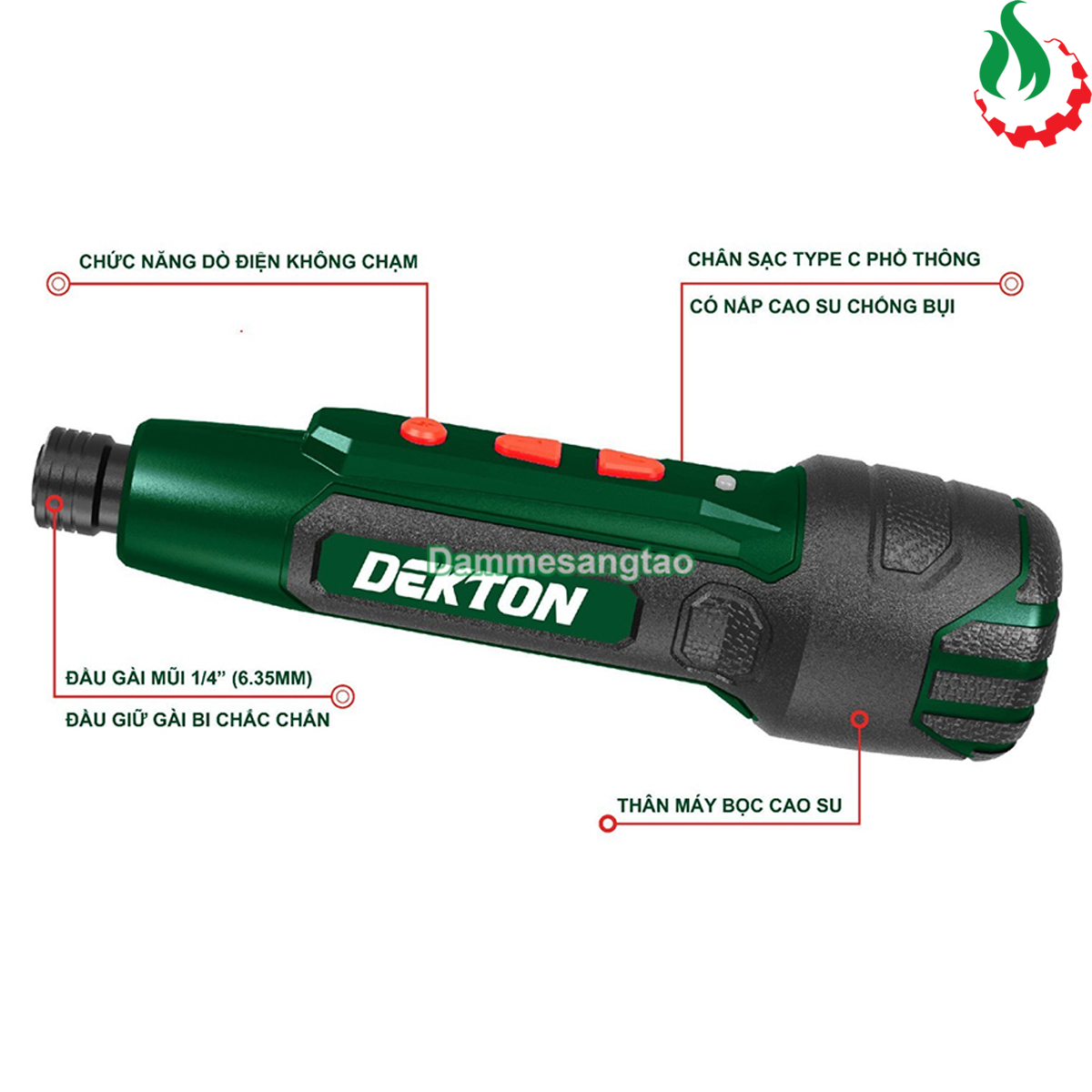 Máy vặn vít pin 4V Dekton DK-CV0402 (Dò điện không chạm)