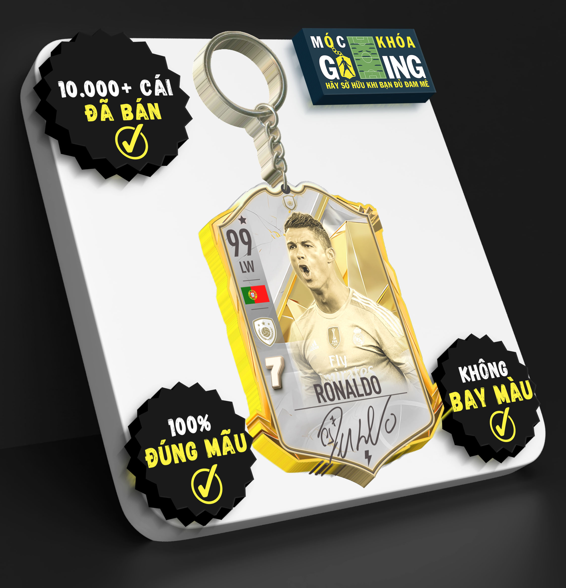 Móc Khóa Cristiano Ronaldo - Móc Khoá GAMING