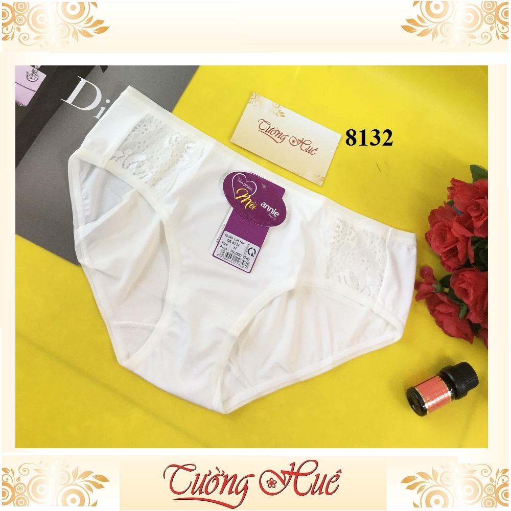 Quần lót nữ annie 8132 trơn phối ren.