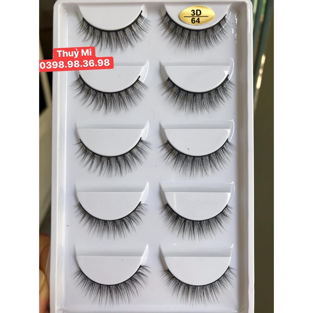 dụng cụ làm đẹp✲  LÔNG MI GIẢ CHỒN 5D CAO CẤP [5 CẶP/HỘP - 14 MẪU NEW]