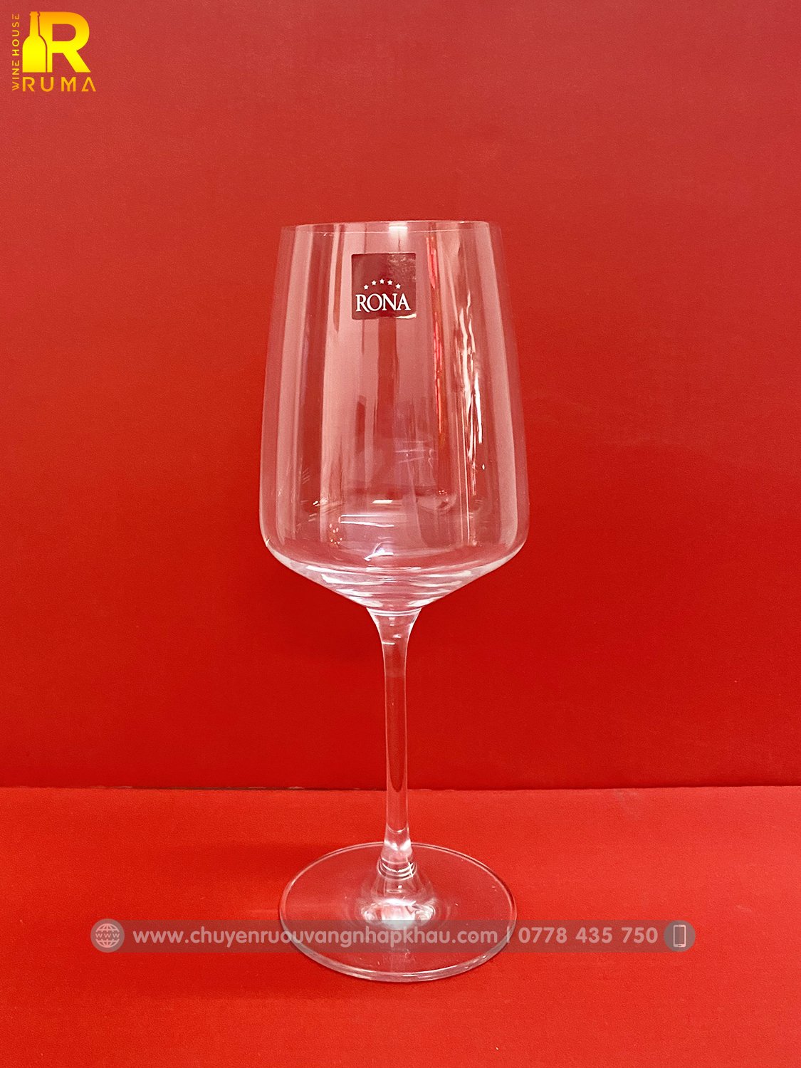 Bộ 6 ly rượu vang pha lê Tiệp Rona 400 ml