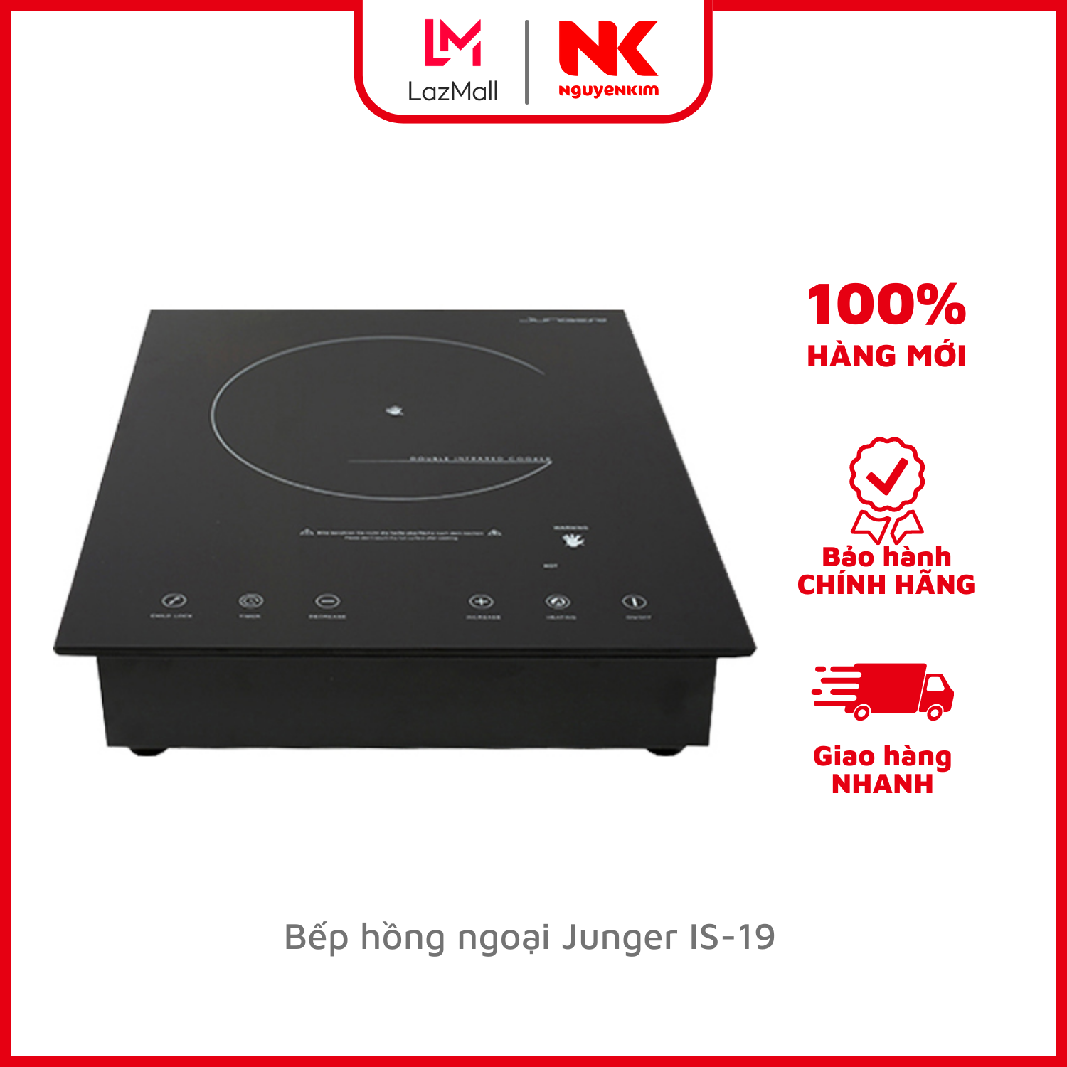 Bếp hồng ngoại junger is-19
