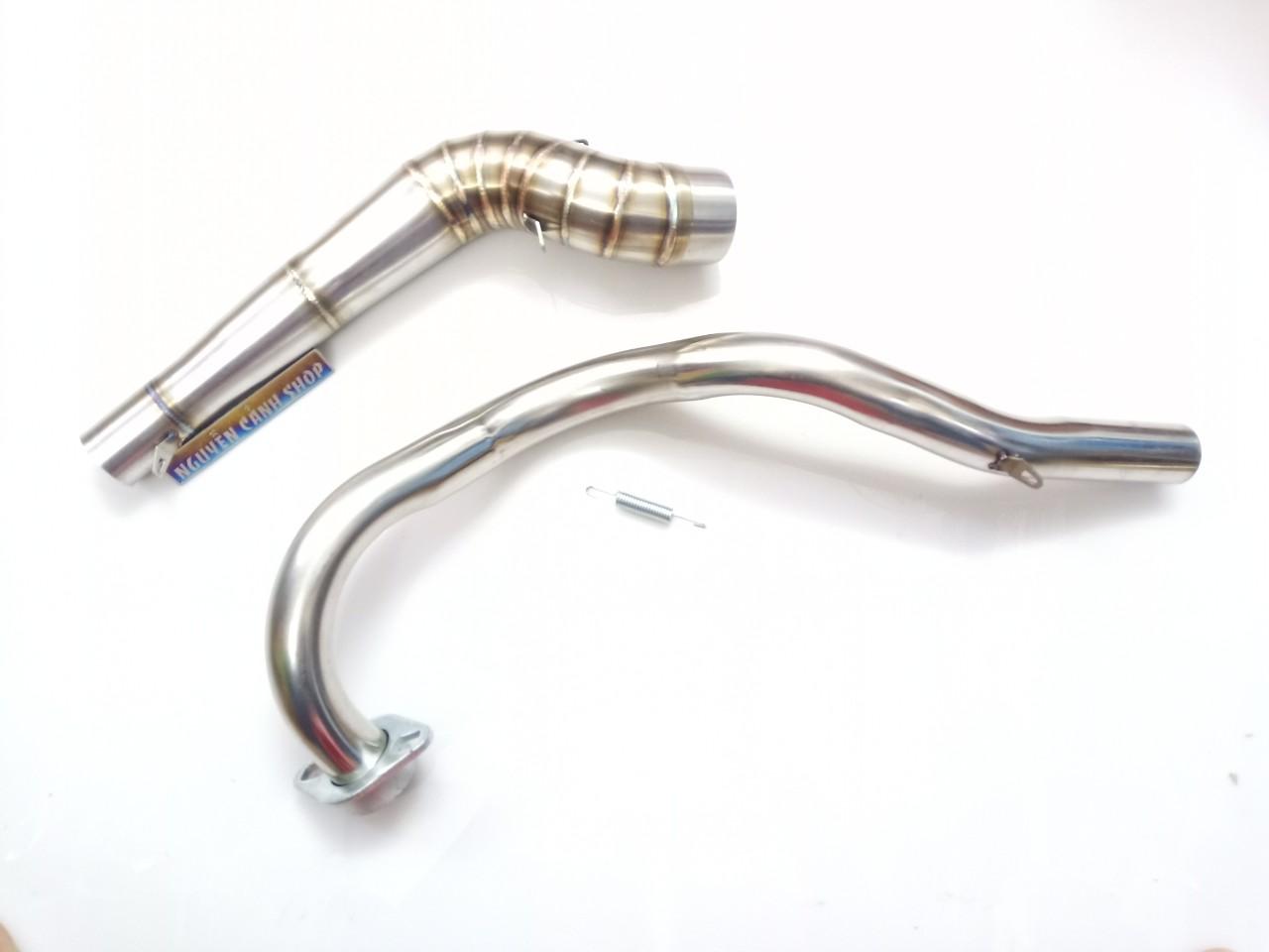 cổ pô exciter 150 gắn lon mẫu STB