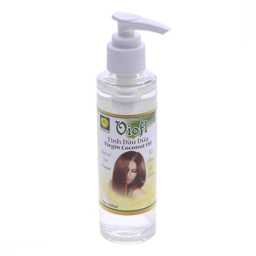 [HCM]Tinh dầu dừa hữu cơ ép lạnh VIOFL 160ml