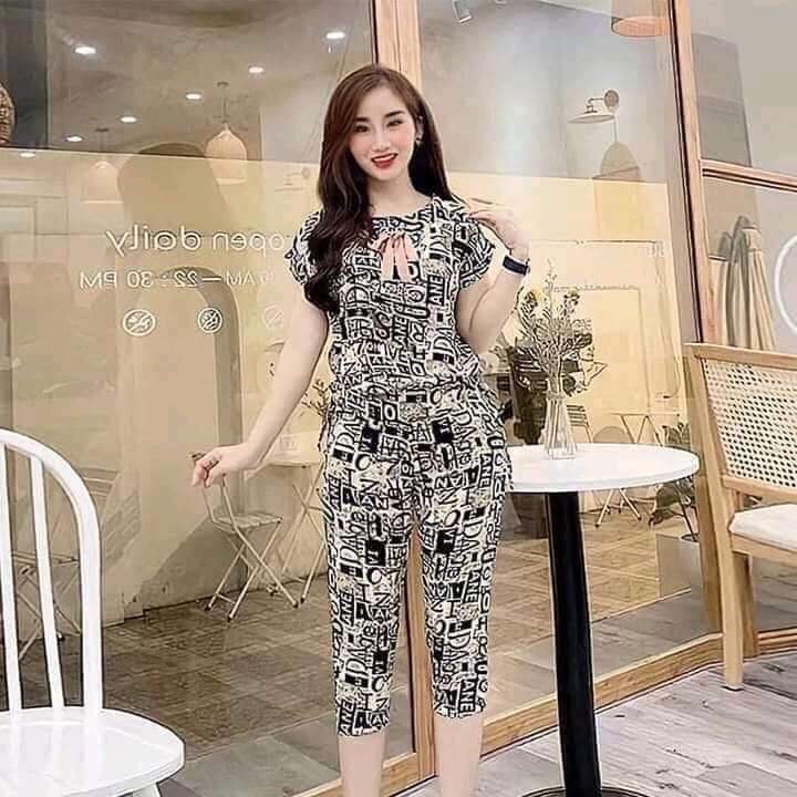 Đồ bộ dài, set ngủ dài, pizama mặc nhà, chất lụa hàn.
