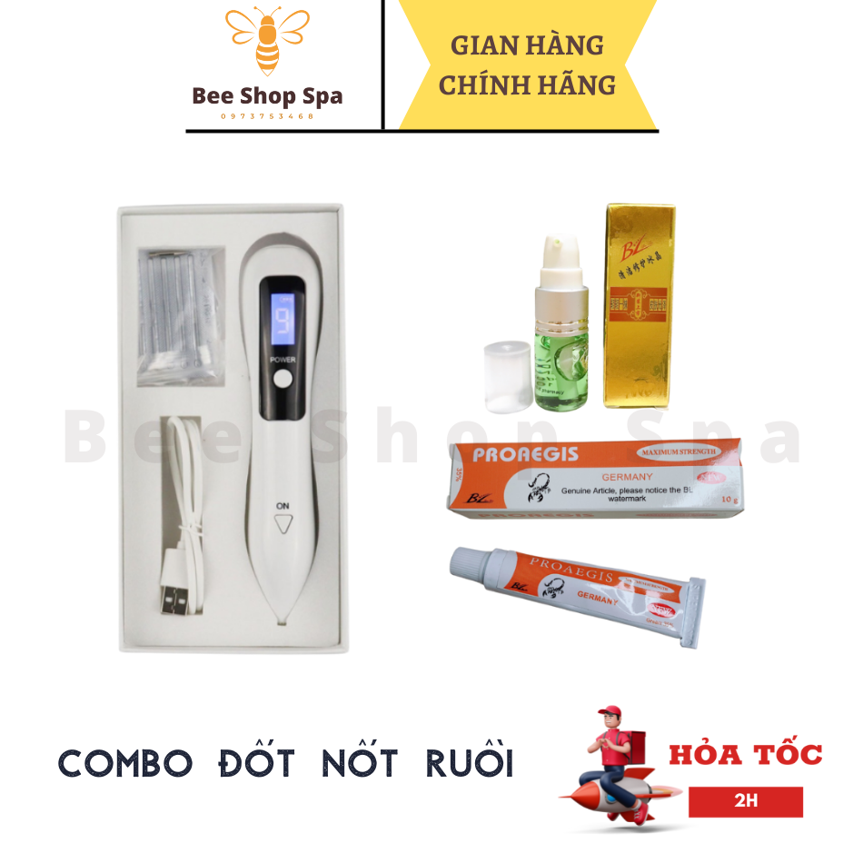 Combo Máy đốt nốt ruồi, đốt hôi na'ch, mụn thịt