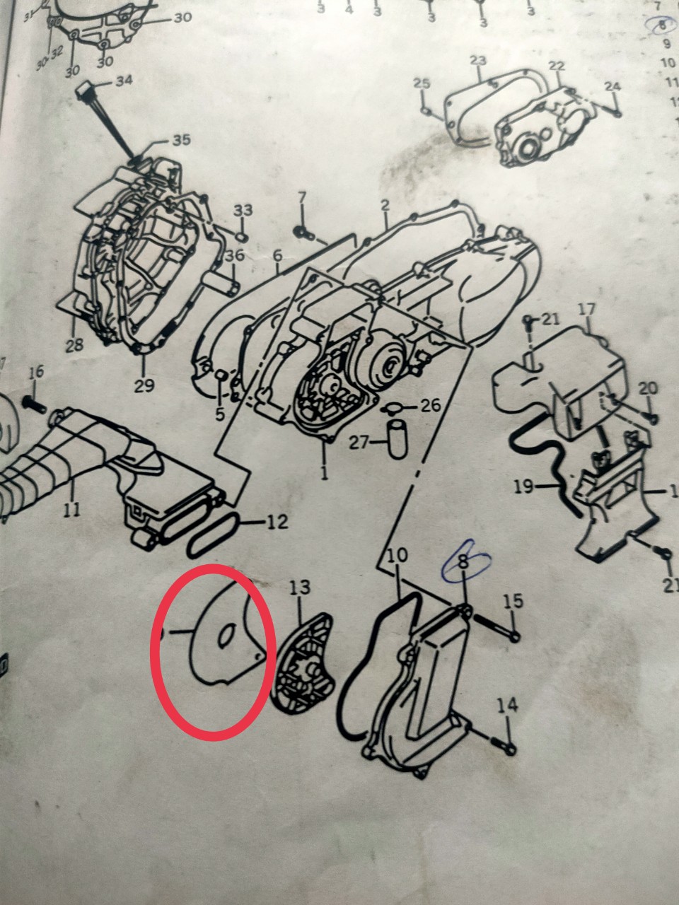Lọc gió nồi suzuki Hayate