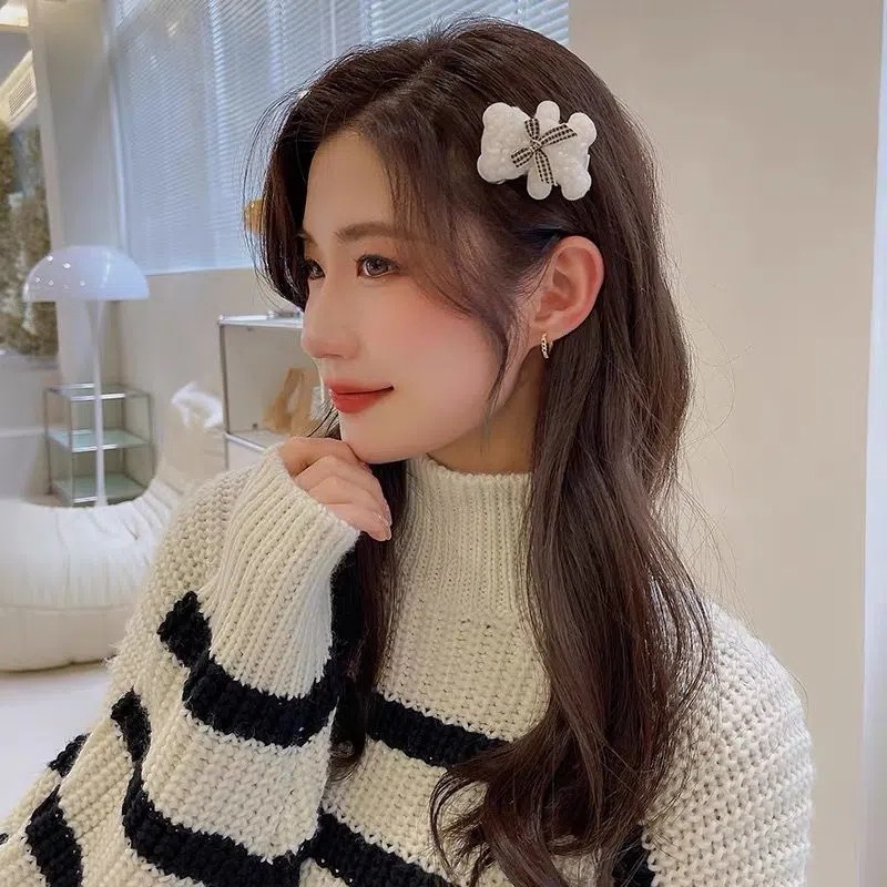 🌸kẹp tóc & Plush gấu kẹp tóc dễ thương bên kẹp tóc YINSAF🌸