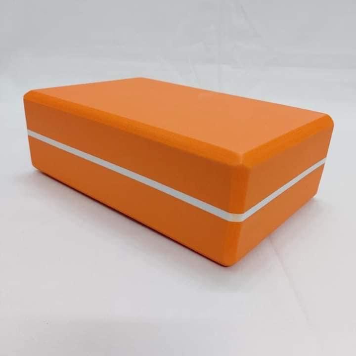 Gạch tập Yoga viền trắng 23x15x8cm - Gối tập yoga hỗ trợ trong nhiều tư thế có độ khó cao (Nặng 200gr)